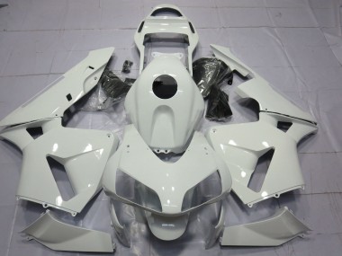 03-04 Glänzend Weiß Schlicht CBR600RR Verkleidung