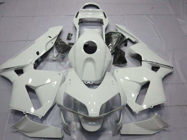 03-04 Glänzend Weiß Schlicht CBR600RR Verkleidung