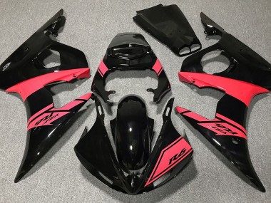 03-04 Glänzend Schwarz & Rot R6 Verkleidung