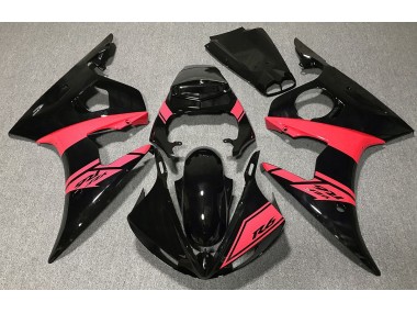 03-04 Glänzend Schwarz & Rot R6 Verkleidung