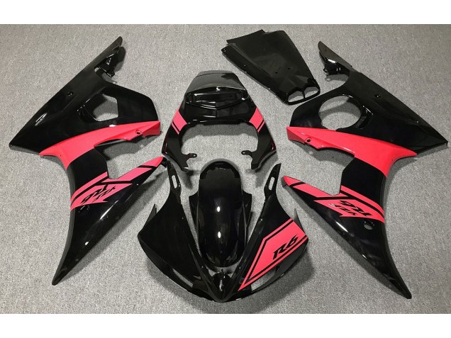03-04 Glänzend Schwarz & Rot R6 Verkleidung
