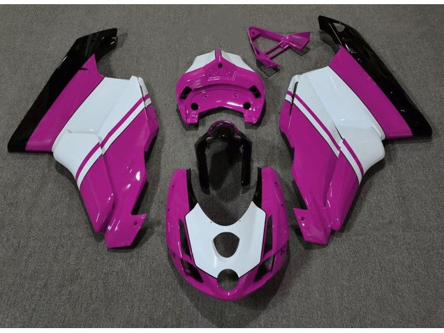 03-04 Glanzrosa & Weiß Ducati 749 999 Verkleidung