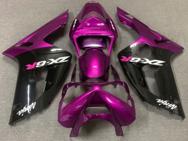03-04 Glanzrosa & Schwarz ZX6R Verkleidung