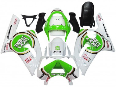 03-04 Grün Lucky Strike Glanz ZX6R Verkleidung