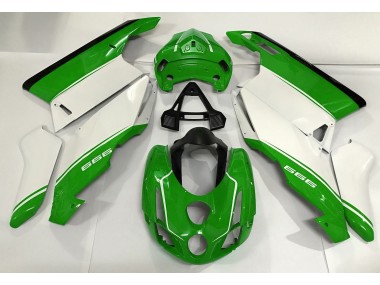 03-04 Weiß Grün & Schwarz Ducati 749 999 Verkleidung