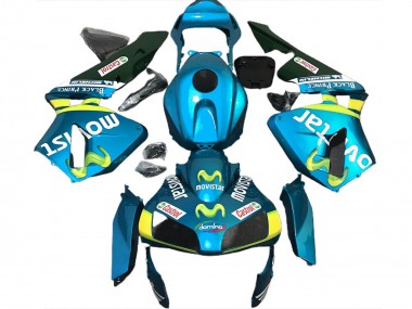 03-04 Hellblau Movistar CBR600RR Verkleidung