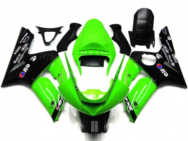 03-04 Hellgrün & Schwarz Elf ZX6R Verkleidung