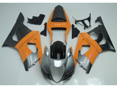 03-04 Hellorange Silber & Schwarz GSXR 1000 Verkleidung