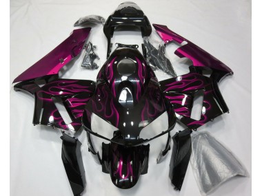 03-04 Knallpink Flamme CBR600RR Verkleidung