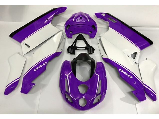 03-04 Weiß Lila & Schwarz Ducati 749 999 Verkleidung
