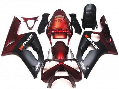 03-04 Matt Schwarz & Kastanienbraun ZX6R Verkleidung