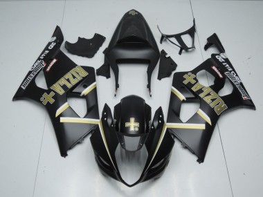 03-04 Matt Schwarz Rizla GSXR 1000 Verkleidung