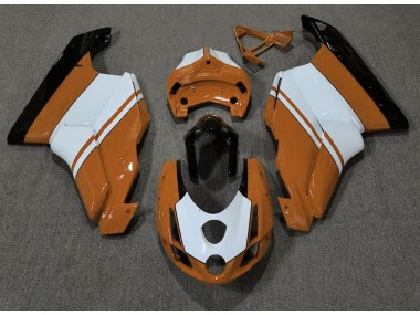 03-04 Orange Glänzend & Weiß Ducati 749 999 Verkleidung