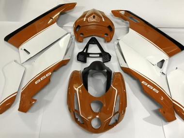 03-04 Weiß Orange & Schwarz Ducati 749 999 Verkleidung