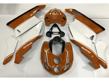 03-04 Weiß Orange & Schwarz Ducati 749 999 Verkleidung