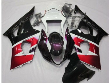 03-04 Rot Glänzend & Weiß GSXR 1000 Verkleidung