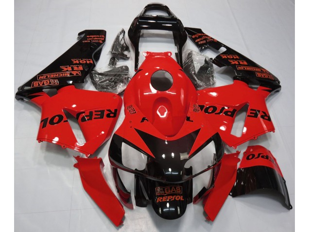 03-04 Rot Glänzend Repsol CBR600RR Verkleidung