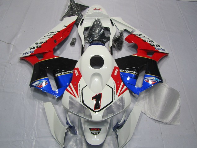 03-04 Rot Weiß Schwarz & Blau CBR600RR Verkleidung