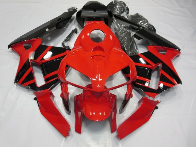 03-04 Rot & Schwarz OEM-Stil CBR600RR Verkleidung