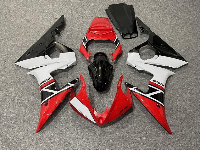 03-04 Rot Weiß & Schwarz R6 Verkleidung