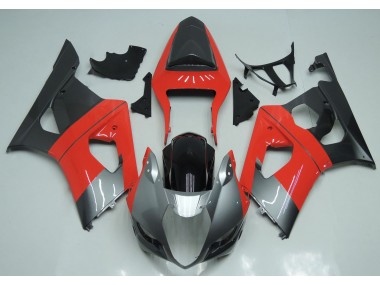 03-04 Rot-Silber & Schwarz GSXR 1000 Verkleidung
