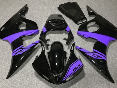 03-04 Schwarz Glänzend & Lila R6 Verkleidung
