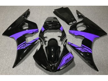 03-04 Schwarz Glänzend & Lila R6 Verkleidung