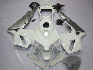03-04 Silber & Weiß CBR600RR Verkleidung