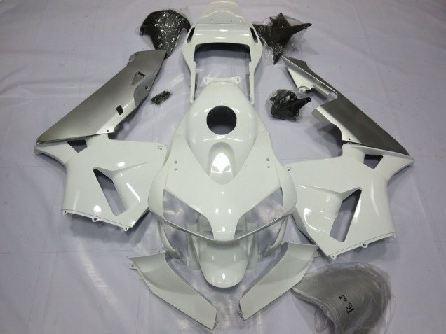 03-04 Silber & Weiß CBR600RR Verkleidung