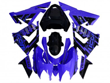 04-05 Blau & Schwarz & Logos ZX10R Verkleidung