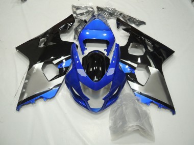 04-05 Blau Schwarz & Silber GSXR 600-750 Verkleidung