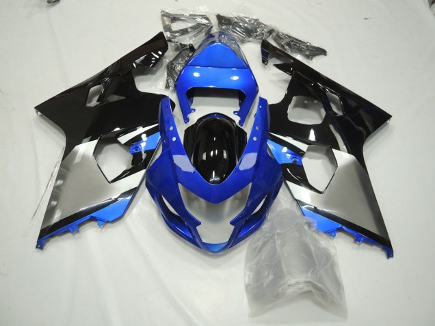 04-05 Blau Schwarz & Silber GSXR 600-750 Verkleidung