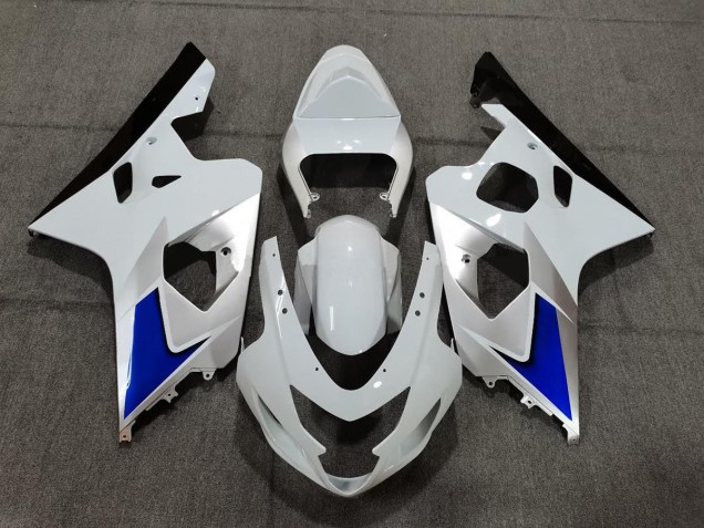 04-05 Blauweiß & Silber Stil GSXR 600-750 Verkleidung