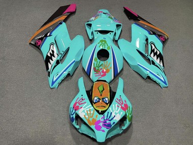 04-05 Blaugrüner Hai CBR1000RR Verkleidung