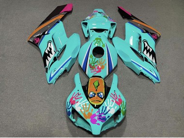 04-05 Blaugrüner Hai CBR1000RR Verkleidung