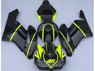 04-05 Ganz In Schwarz & High Viz 46 CBR1000RR Verkleidung