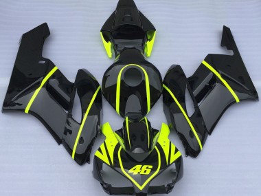 04-05 Ganz In Schwarz & High Viz 46 CBR1000RR Verkleidung