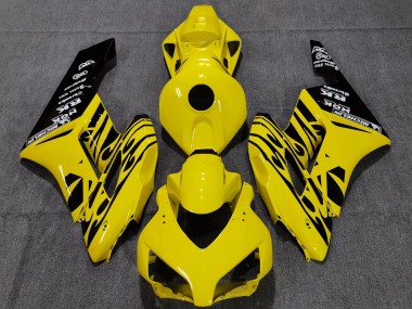 04-05 Gelb Schwarz Flamme CBR1000RR Verkleidung
