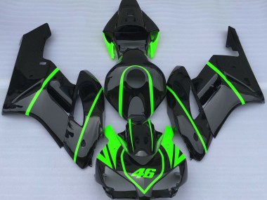 04-05 Glänzend Schwarz & High Viz Grün CBR1000RR Verkleidung