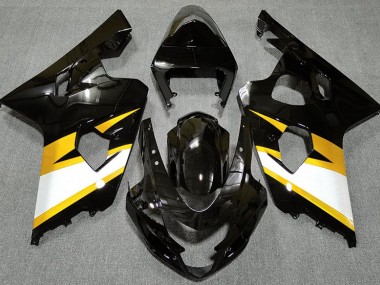 04-05 Glänzendes Schwarz & Gelb GSXR 600-750 Verkleidung
