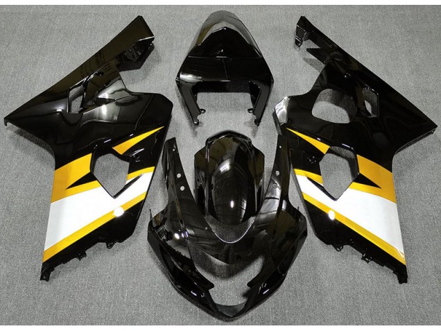 04-05 Glänzendes Schwarz & Gelb GSXR 600-750 Verkleidung