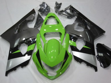 04-05 Grün & Silber GSXR 600-750 Verkleidung