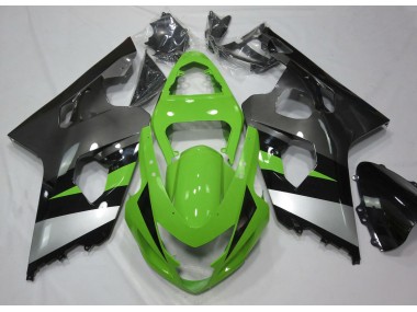 04-05 Grün & Silber GSXR 600-750 Verkleidung