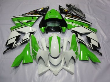 04-05 Weiß Grün ZX10R Verkleidung