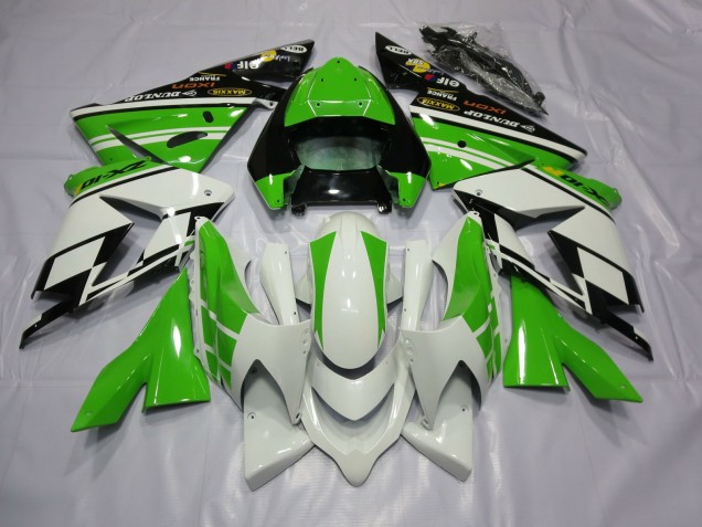 04-05 Weiß Grün ZX10R Verkleidung