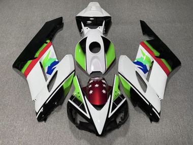 04-05 Grüne & Rot Flagge CBR1000RR Verkleidung