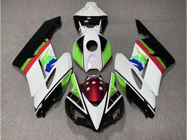 04-05 Grüne & Rot Flagge CBR1000RR Verkleidung