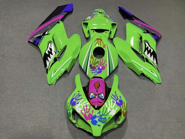 04-05 Grüner & Violetter Hai CBR1000RR Verkleidung