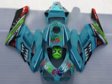 04-05 Hellblauer Hai CBR1000RR Verkleidung