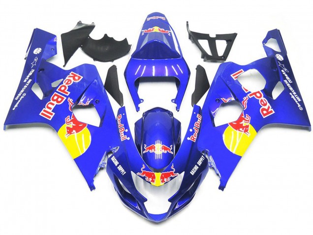 04-05 Leuchtendes Blau Rot Bull Stil GSXR 600-750 Verkleidung